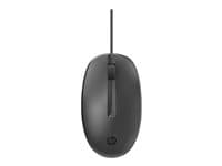 HP 125 - Ratón - cableado - USB - negro - Smart Buy