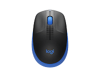 Logitech M190 - Ratón - óptico - 3 botones - inalámbrico - receptor inalámbrico USB - azul