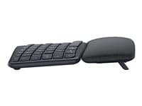 Logitech ERGO K860 - Teclado - inalámbrico - 2.4 GHz, Bluetooth 5.0 - grafito