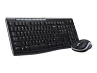 Logitech MK270 Wireless Combo - Juego de teclado y ratón - inalámbrico - 2.4 GHz - inglés - negro