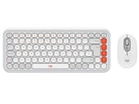 Logitech Pop Icon Combo - Keyboard and mouse set - Spanish (Latin American) - Off white